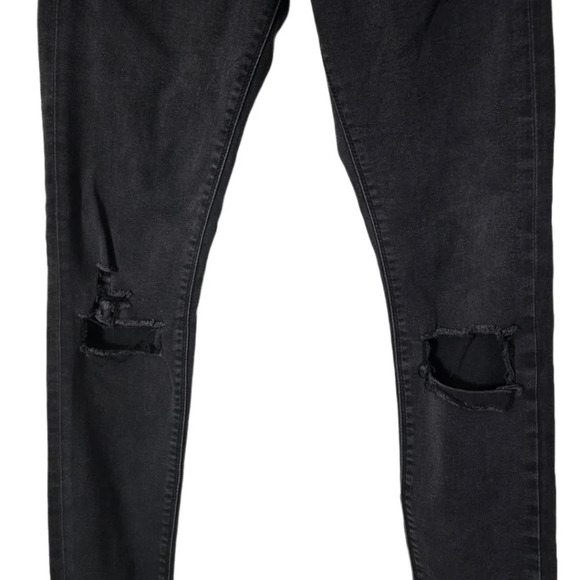 Asos Denim High Waist Distressed Skinny Jeans - Picture 5 of 9